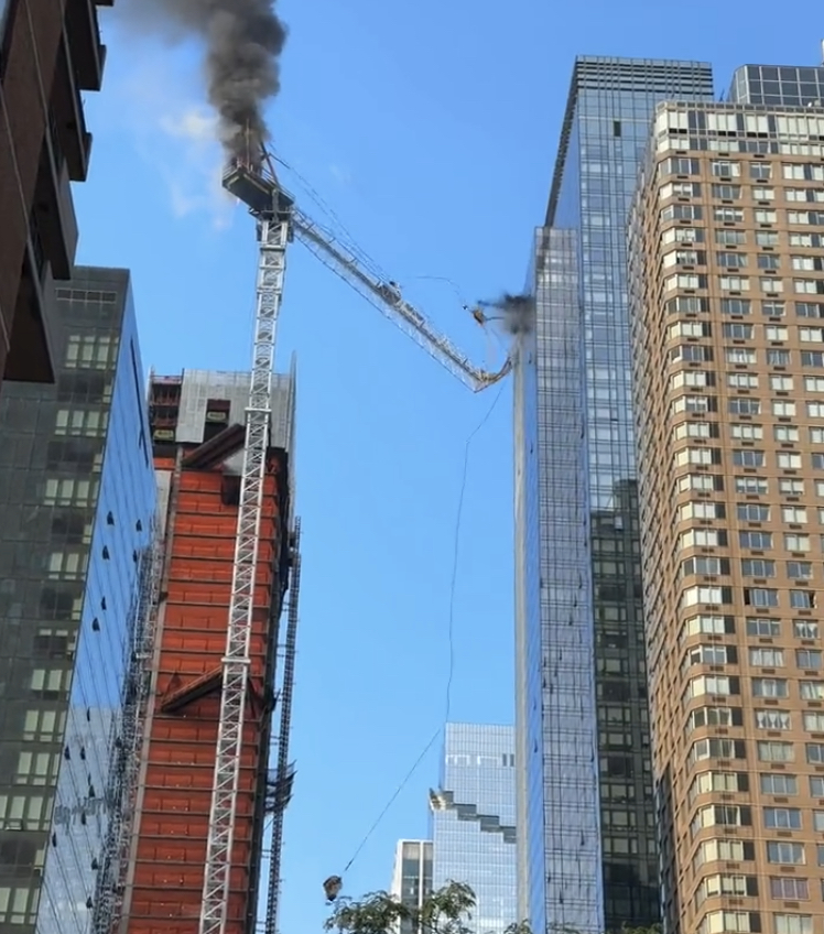 Crane Catches On Fire And Collapses In NYC, Injuring 6