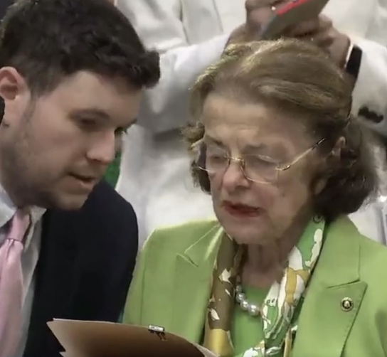 Confused Dianne Feinstein Starts To Read Speech From Paper During Vote On Appropriations Bill: “Ummmm…Pardon Me…Uhhhh?”