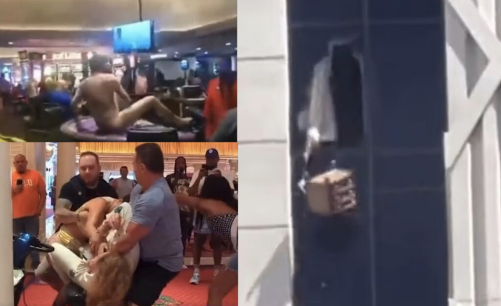 Terror In Las Vegas: Women In Thongs Riding Wheelchairs Brutally Beaten At Encore, Nude Man Shows Asshole On Harrah’s Blackjack Table, Armed Man Takes Hostage And Hurls Table From Caesar’s Palace Window