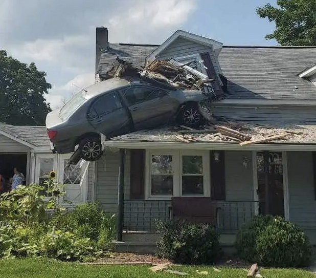 Man Deliberately Drives Into Second Story Of Pennsylvania Home