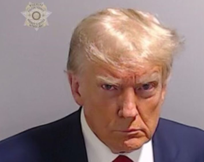 “Strawberry Blond” Donald Trump Arrested For Conspiring To Overturn 2020 Election In Georgia, Mugshot Released