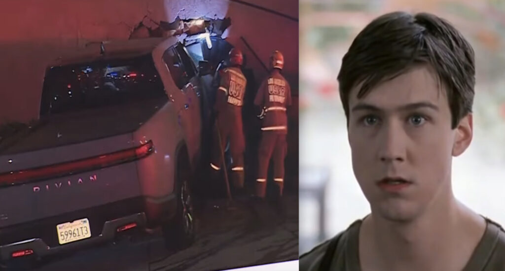 <em>Ferris Bueller</em> Star Loses Control Of Truck And Rams Multiple Cars Before Crashing Into Hollywood Pizza Shop