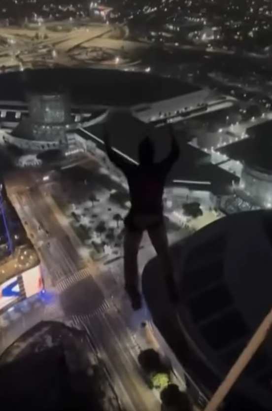 Now People Are Doing Base Jumps Off The Abandoned L.A. Skyscrapers Covered In Graffiti