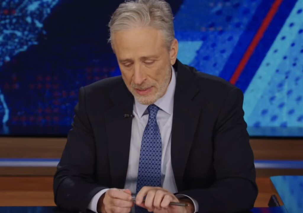 Jon Stewart Breaks Down Saying Goodbye To Family Dog Dipper On <em>The Daily Show</em>