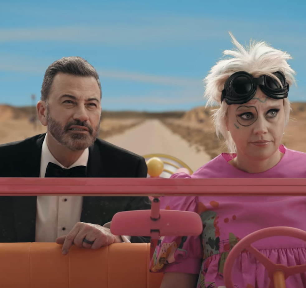 “Weird Barbie” Drives Jimmy Kimmel To The Oscars In Awards Show Promo Clip