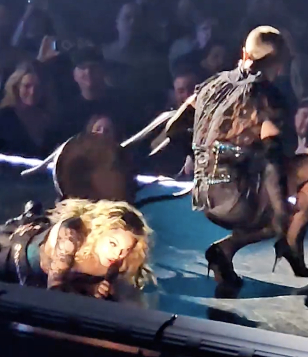 Madonna Takes A Tumble During “Open Your Heart” Performance In Seattle