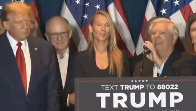 Lindsey Graham Booed Relentlessly While Being Introduced By Trump At Campaign Rally