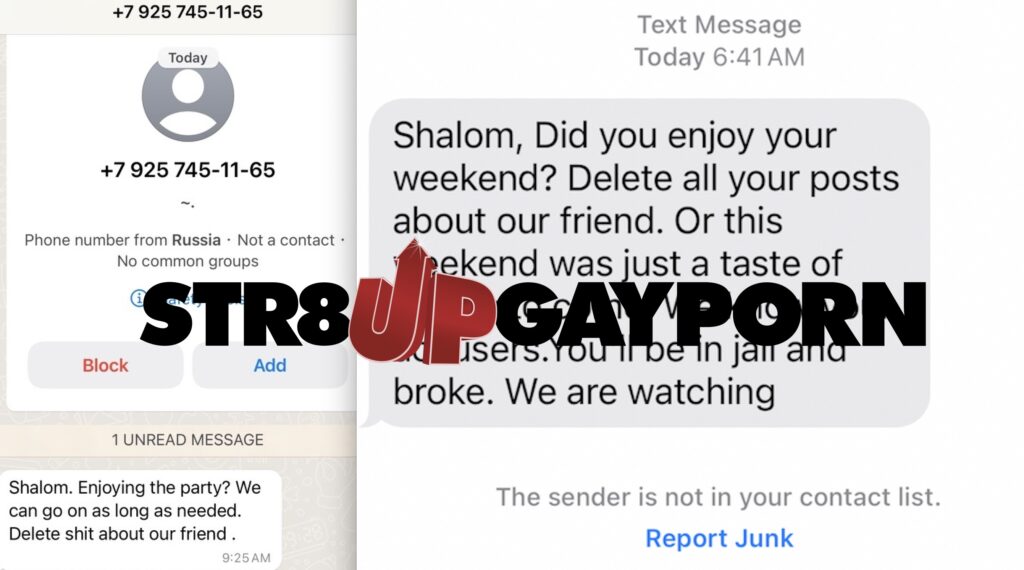 <span style='color: #ff0000;'>Criminals Target Str8UpGayPorn With Multiple DDoS Attacks And Threatening Texts: “Delete All Your Posts About Our Friend”</span>