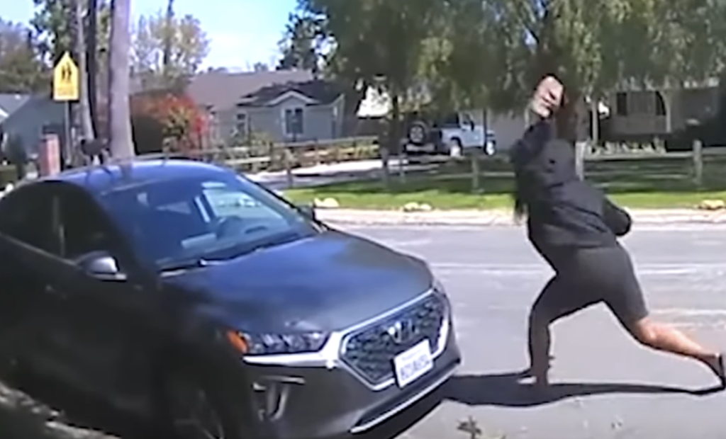 Woman Caught On Camera Randomly Hurling Bricks Into Car Windshields Throughout L.A.