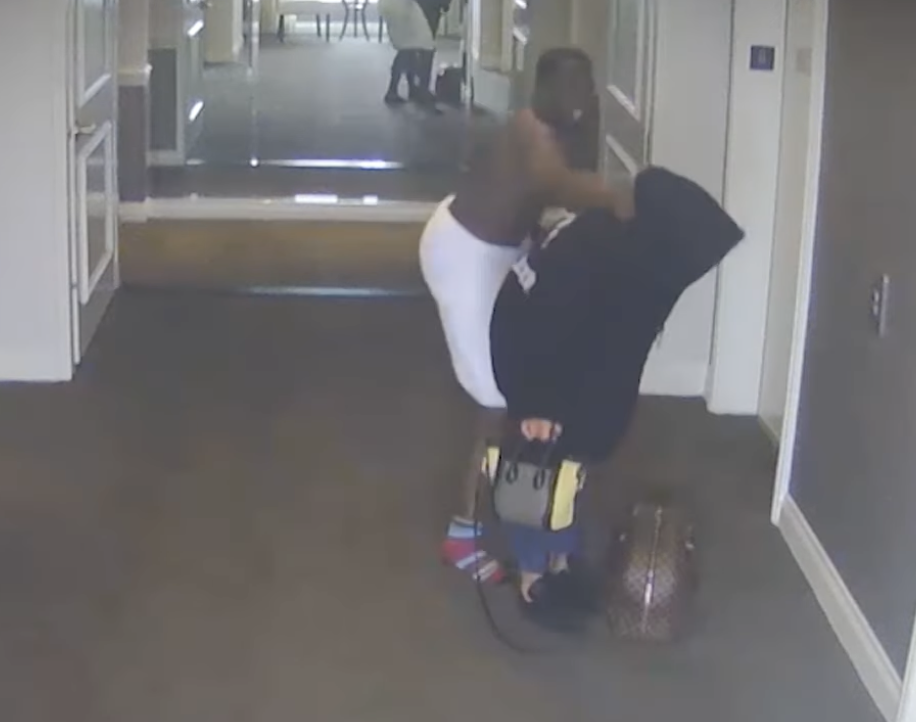 Puff Daddy Seen On Hotel Surveillance Beating Girlfriend
