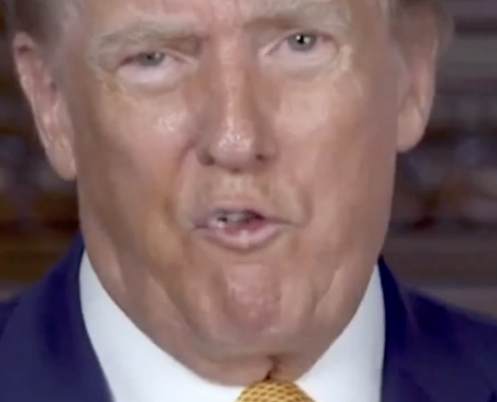 Trump Seen Foaming At The Mouth And Slurring His Words During Latest Campaign Video