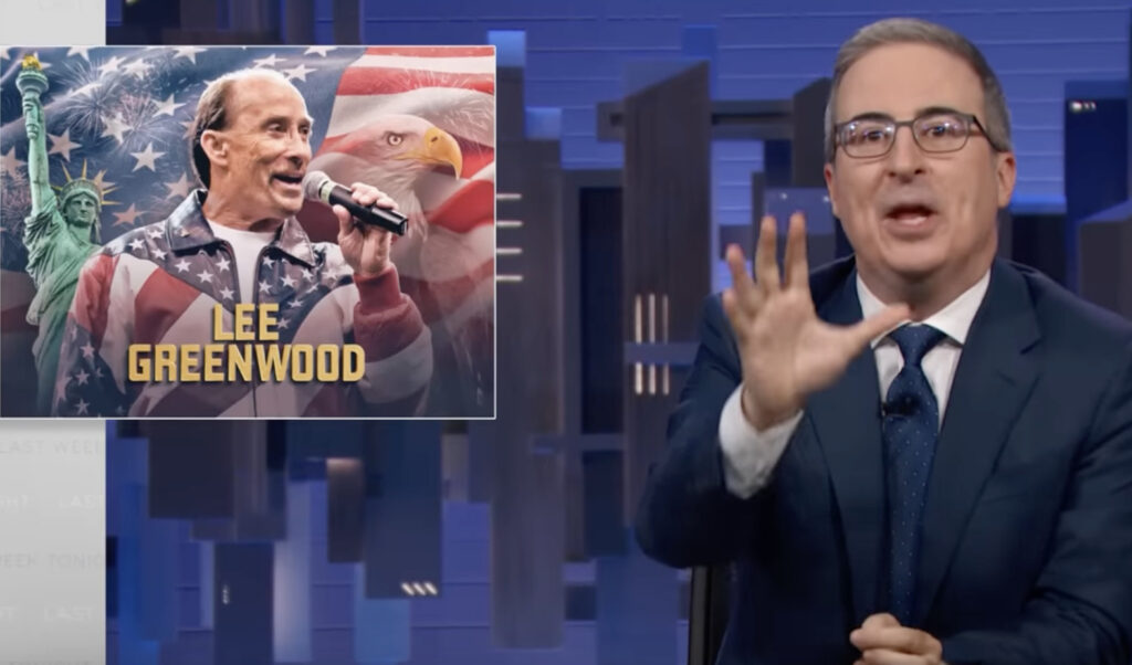 John Oliver On Trump Stooge Lee Greenwood And His Horrific Song