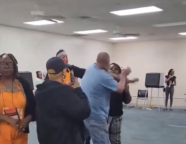 MAGA Maniac Violently Assaults Group Of Black Female Election Workers After Being Asked To Remove Anti-Biden Hat In Polling Place