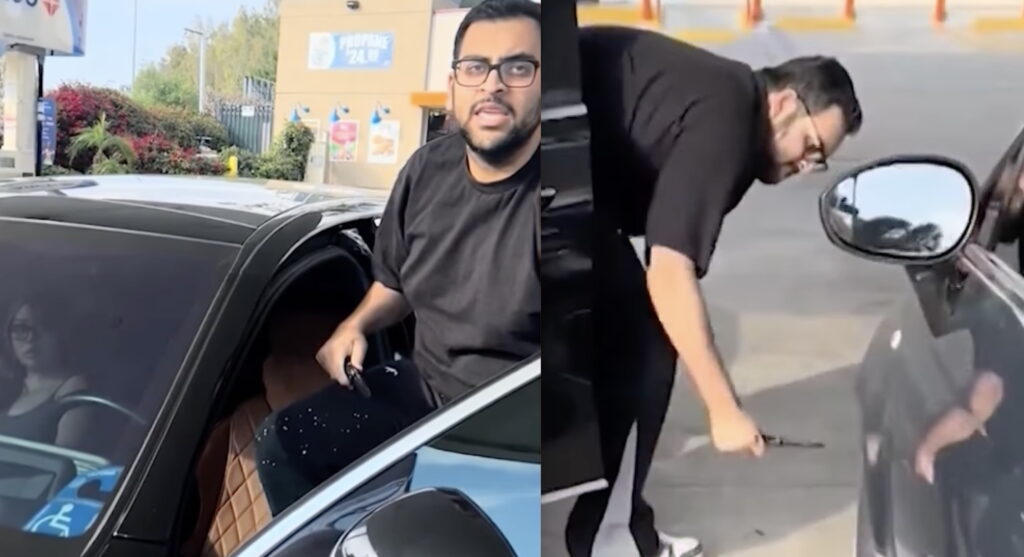Man Caught On Video Slashing Trans Woman’s Tire: “You’re Lucky I Don’t Stab YOU!”