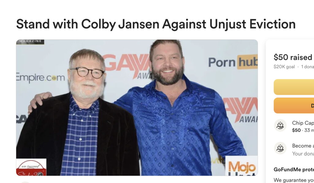 Colby Jansen Launches GoFundMe To Support Legal Battle Against Manhunt Founder Jonathan Crutchley After “Unjust Eviction”
