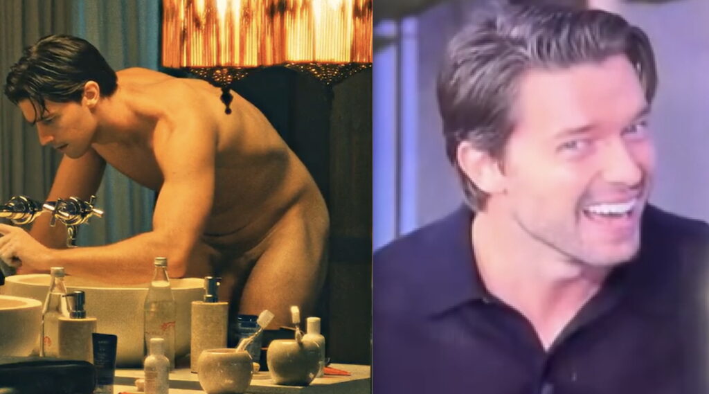 <em>The White Lotus</em> Star Patrick Schwarzenegger Is Well Aware Of Men.com’s Gay Porn Parody “The Tight Lotus”