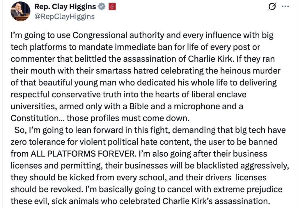 Allies Of White Supremacist Charlie Kirk Warn Critics To “Mourn Properly…Or Else”