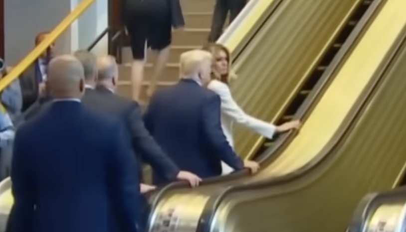 <em>Daily Show</em> On Right-Wing Lunacy Over Trump And The UN Escalator
