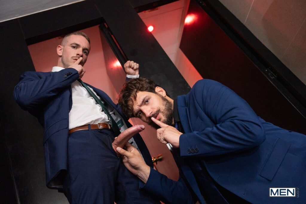 Today In Men.com Models Telling Each Other To Be Quiet While They’re Fucking And Other People Are Watching Them