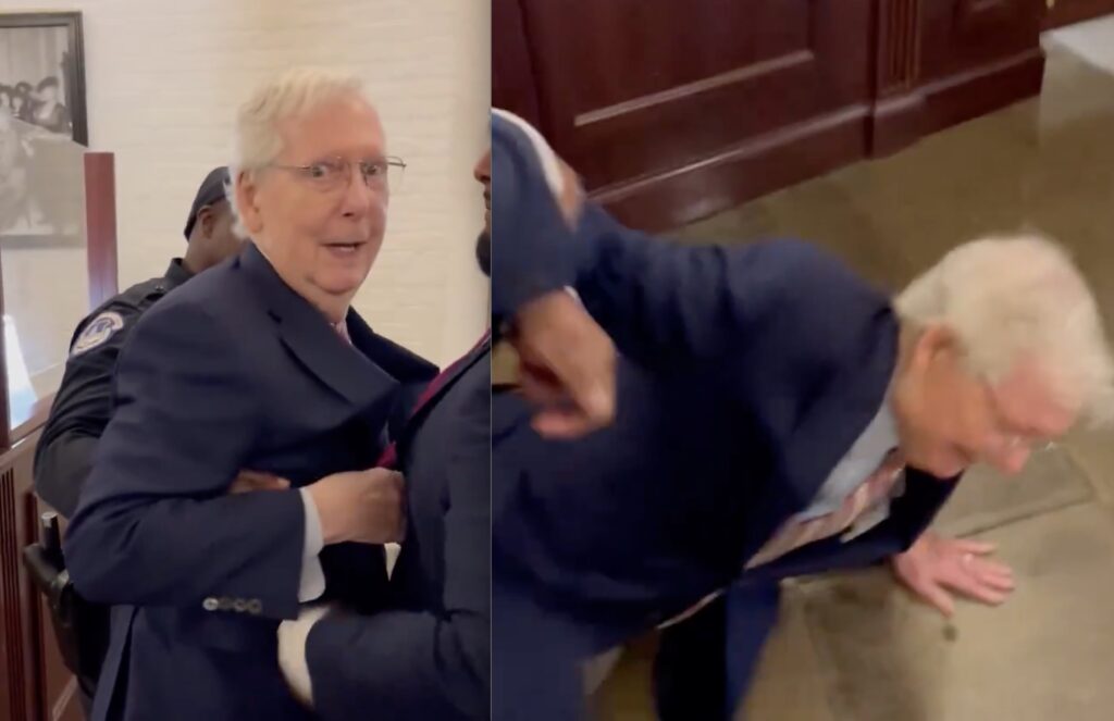 Mitch McConnell Eats Shit While Being Asked About ICE Raids