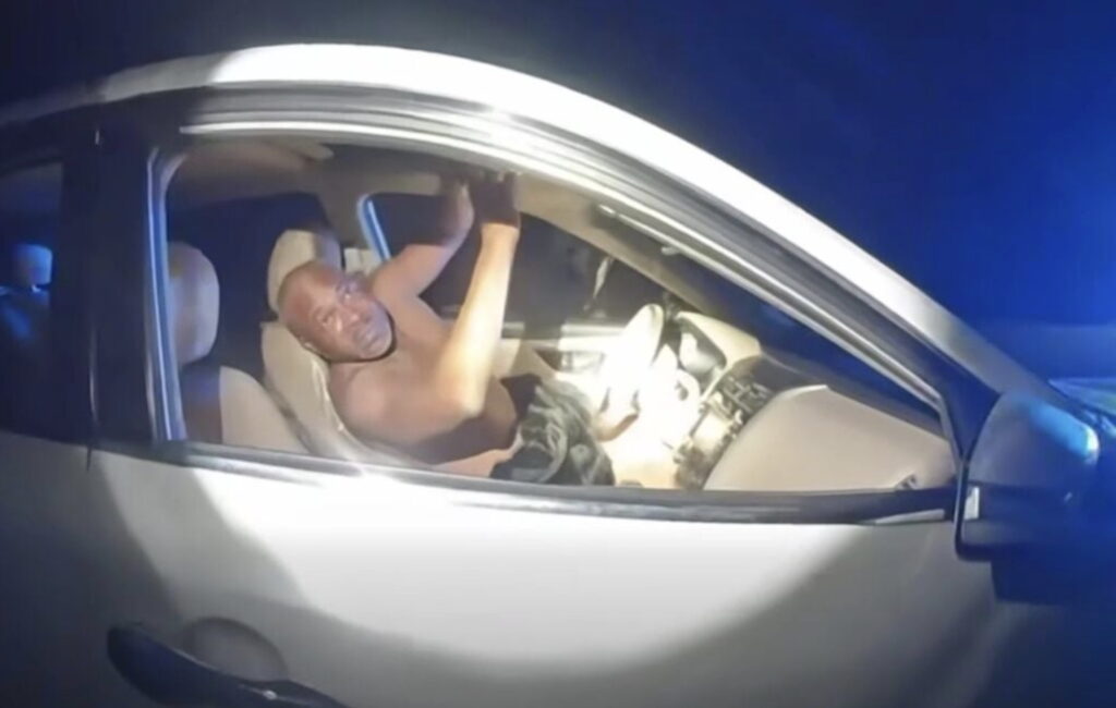 Naked Driver Arrested After Leading Police On High Speed Chase Going Wrong Way On Freeway