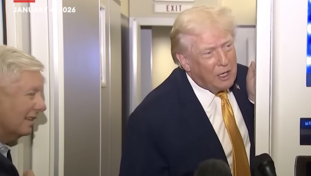 Trump Says He’ll Invade Colombia Next As Raging Homosexual Lindsey Graham Smiles