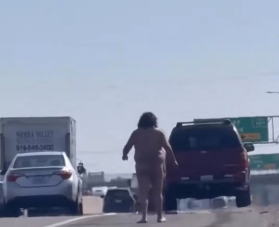 Naked Man Crashes Car On California Freeway, Then Tries To Steal Another Vehicle
