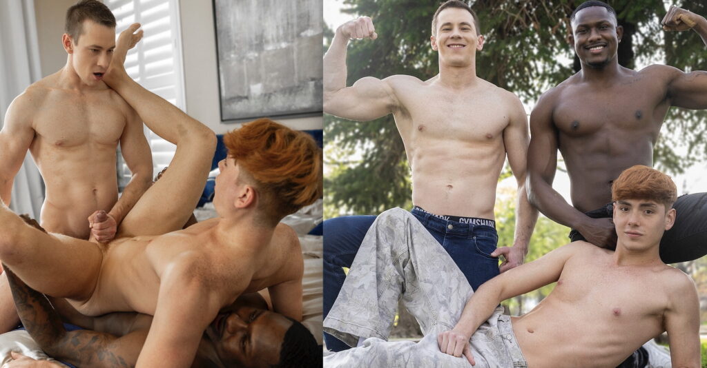 Tall Bottom Tony Makes DOUBLE-PENETRATION Debut Being Fucked Raw By Corbin Fisher’s Rocky And Jalen