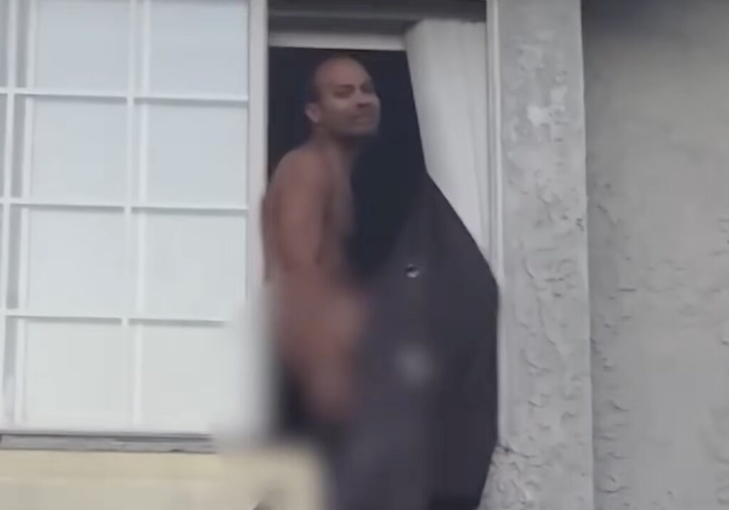 Naked Man Terrorizes L.A. Neighborhood, Hangs Out Window And Shakes Penis While Lighting Fires Inside House