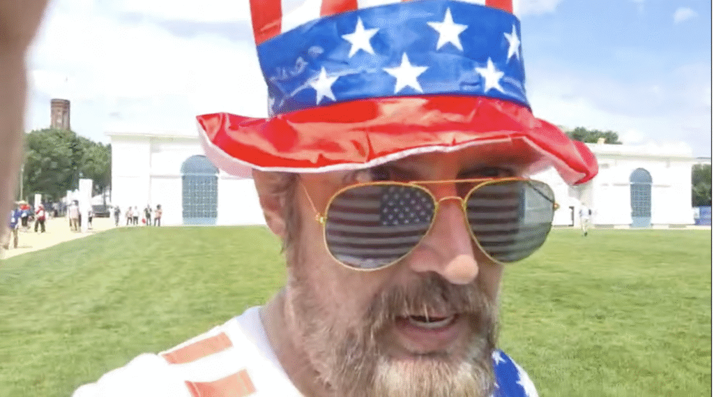 MAGA Freak Dressed As Uncle Sam Arrested For Masturbating While Filming Female Acrobats At Donald Trump’s Tragic “State Fair”