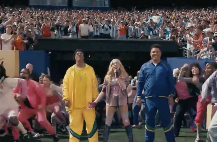 Madonna Performs Live For 17 Seconds At Soccer Game Halftime Show