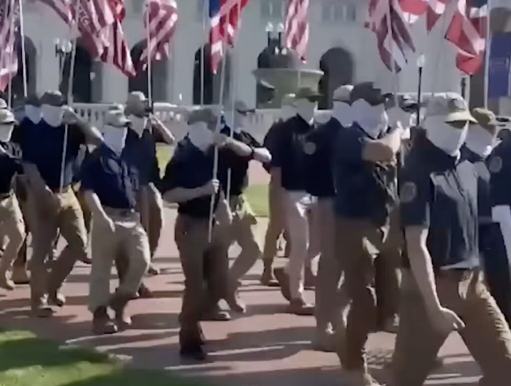 Masked White Nationalists March Through D.C.