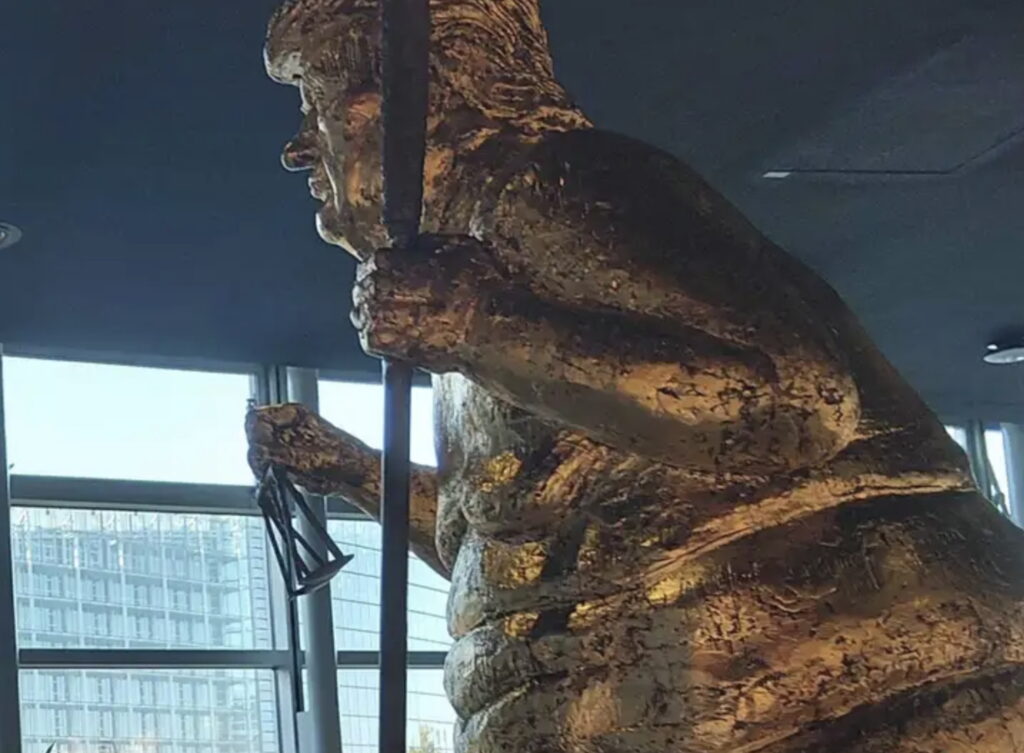 “Orange Plague”: Naked Trump Statue Goes On Display At EU Parliament