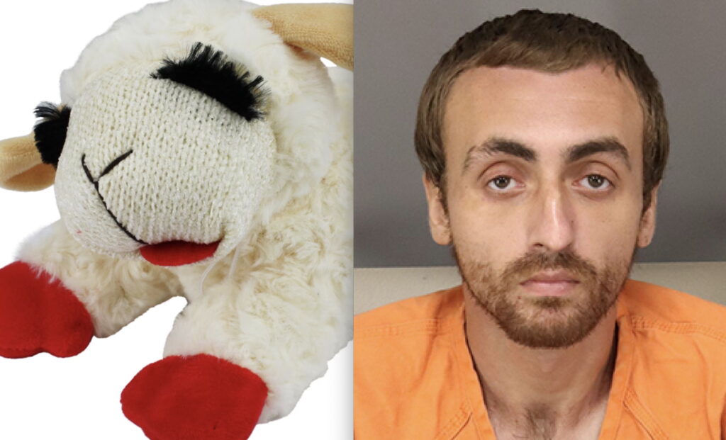 Trump’s America: Florida Man Arrested After Ejaculating On Walmart Employee And Wiping Up Cum With Lamb Chop Dog Toy
